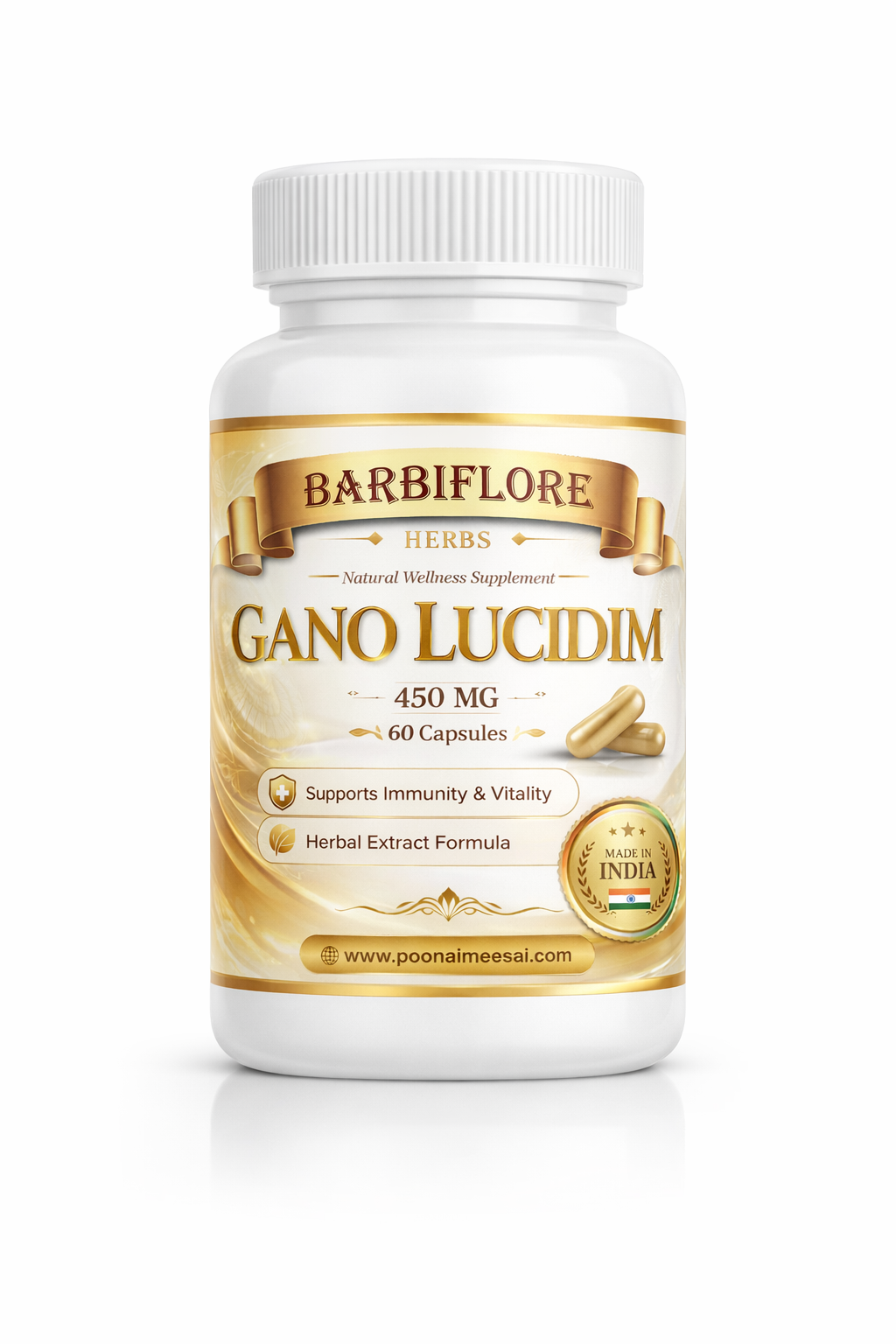 gano lucidim herbal capsules by barbiflore herbs – supports immunity, energy & wellness gano lucidim herbal capsules by barbiflore herbs – supports immunity, energy & wellness